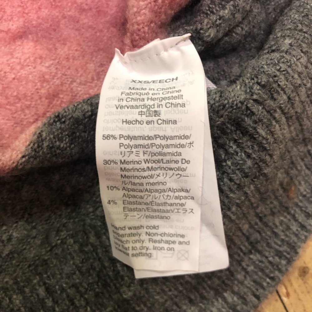 Madewell Merino wool/alpaca blend colorful striped sweater xxs - Picture 3 of 5